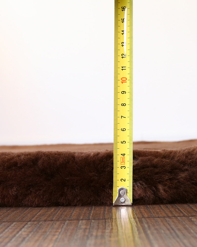 Australian fur integrated pure wool mat